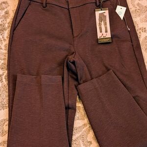 Liverpool Knit Trousers in Burgundy